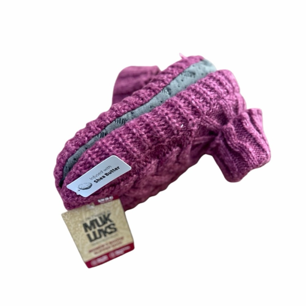 MUK LUKS Shea Butter Bootie Slipper Socks